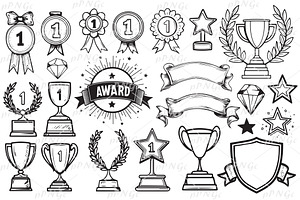 Achievement Award Bundle SVG, a Decorative Illustration by PassionPNGcreation