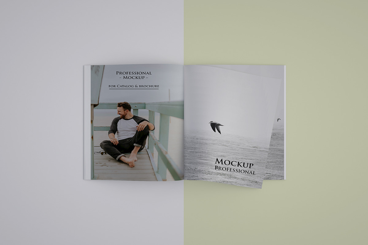 Square Catalog/Brochure Mock-Up, a Print Template by StyleMockups (Photo 7 of 7)