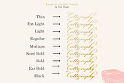 Laurente - Family Script Pro, a Script Font by Slex Studio (Thumbnail 6 of 13)