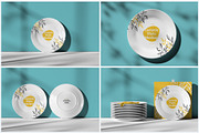 7 Mockups Ceramic Plates, a Household Mockup by Grow Design Craft Studio (Thumbnail 2 of 8)