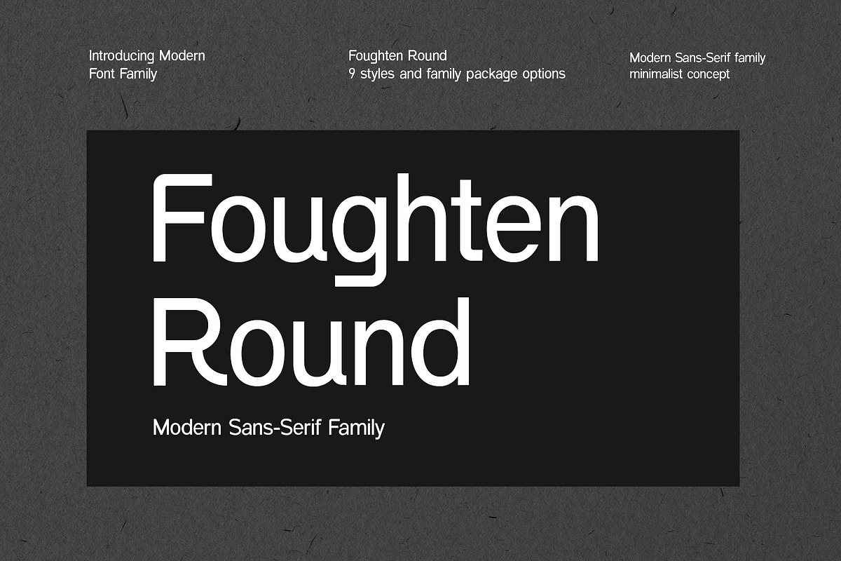 Foughten Round Sans Serif Font, a Sans Serif Font by UICreative (Photo 1 of 13)