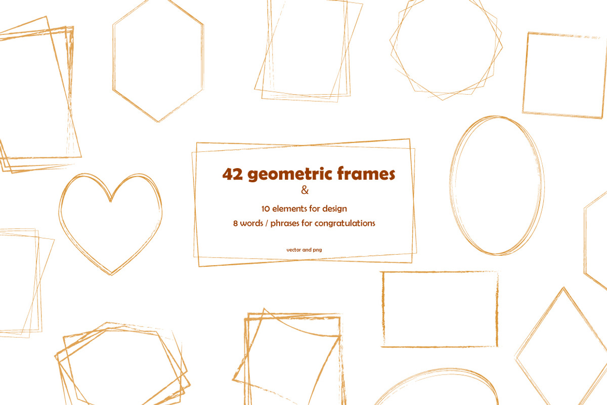 Set of 42 geometric frames, an Object Graphic by irina_kutuzova (Photo 1 of 4)