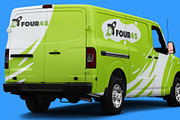 Four45 Delivery Logo, a Branding & Logo Template by Emdaduljs (Thumbnail 2 of 5)
