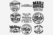 Mahjong Phrases PNG Bundle, a Work Illustration by Tanya Kart (Thumbnail 5 of 9)