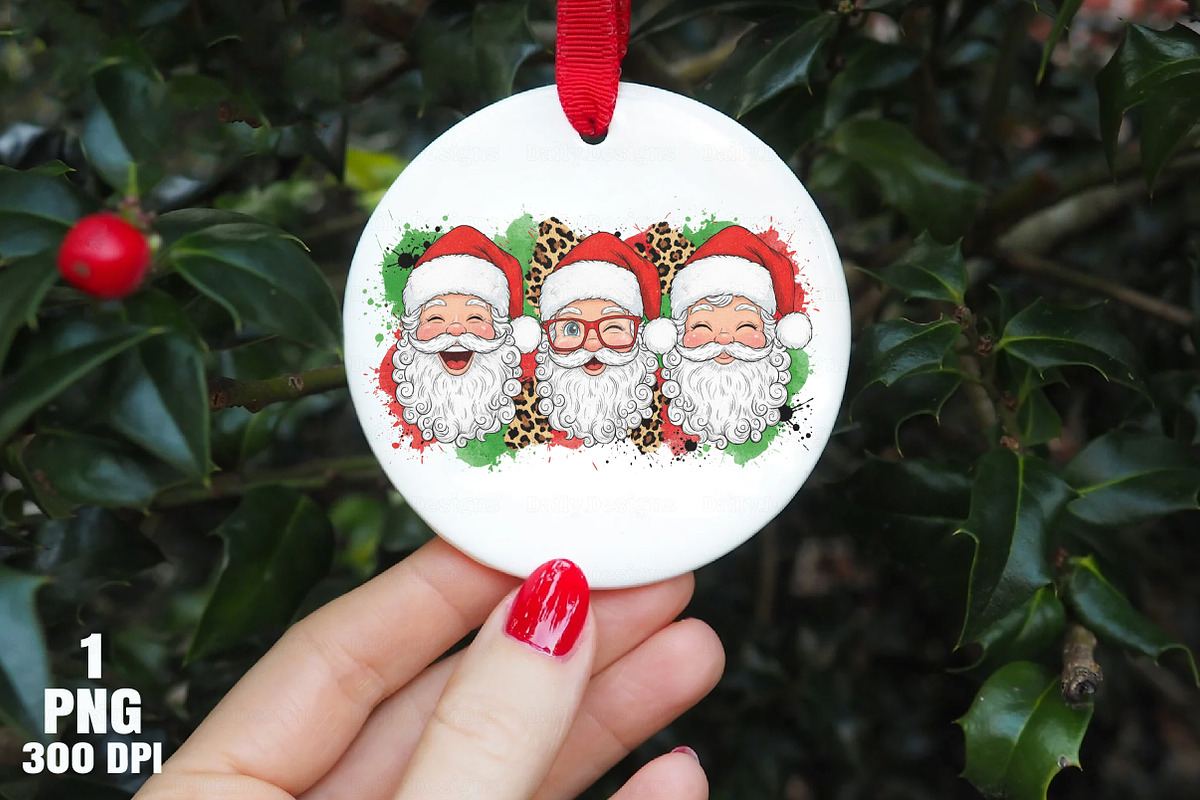 Preppy Brushstroke Christmas Santa P, an Illustration by Daily.Designs (Photo 8 of 10)