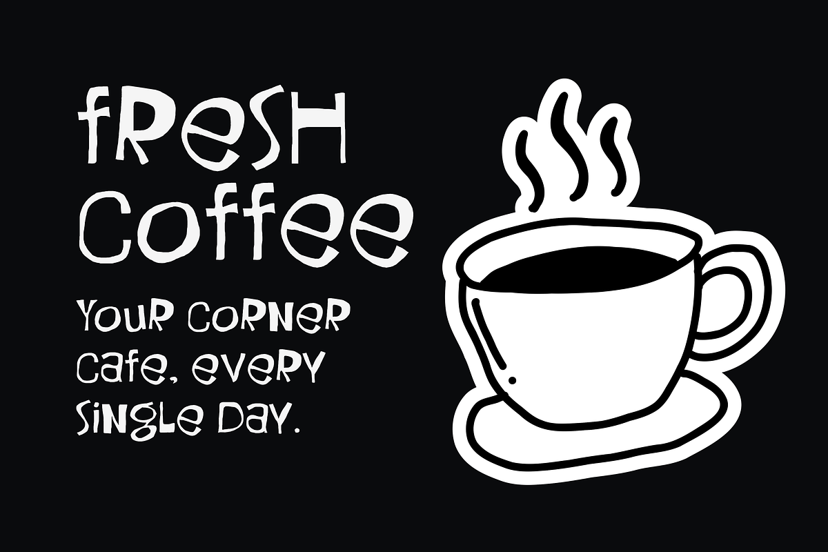 Korek Typeface, a Handwritten Font by Ideal Eksis (Photo 5 of 9)