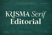 Krisma Serif - Elegant Serif Family, a Serif Font by Krismagraph (Thumbnail 1 of 15)