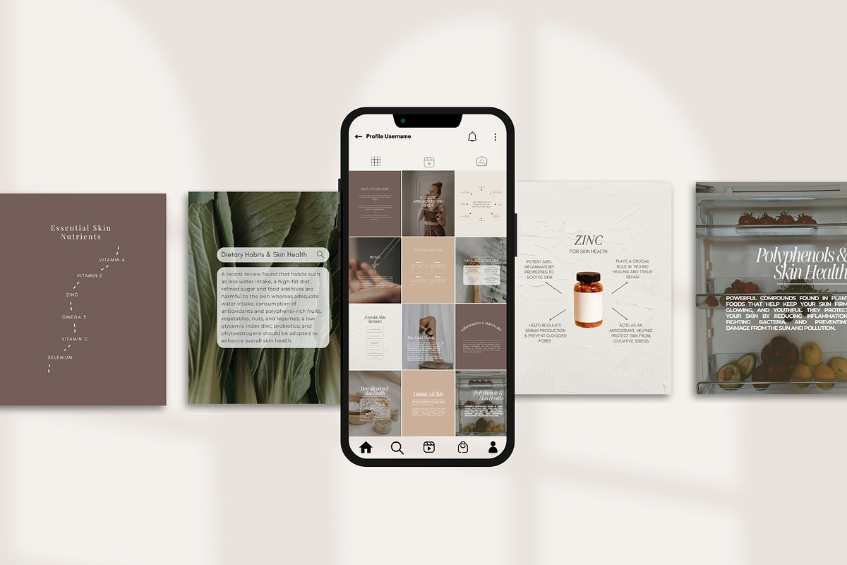 Skin Template Bundle, a Social Media Template by Naturopath Hub (Photo 4 of 9)