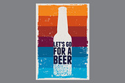 Beer grunge vector poster set., a Food Illustration by PoPaShop (Thumbnail 3 of 9)