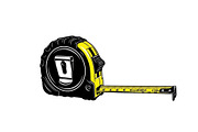 Tape Measure Tool Silhouette Bundle, a Graphic by Designer_Momina (Thumbnail 8 of 10)