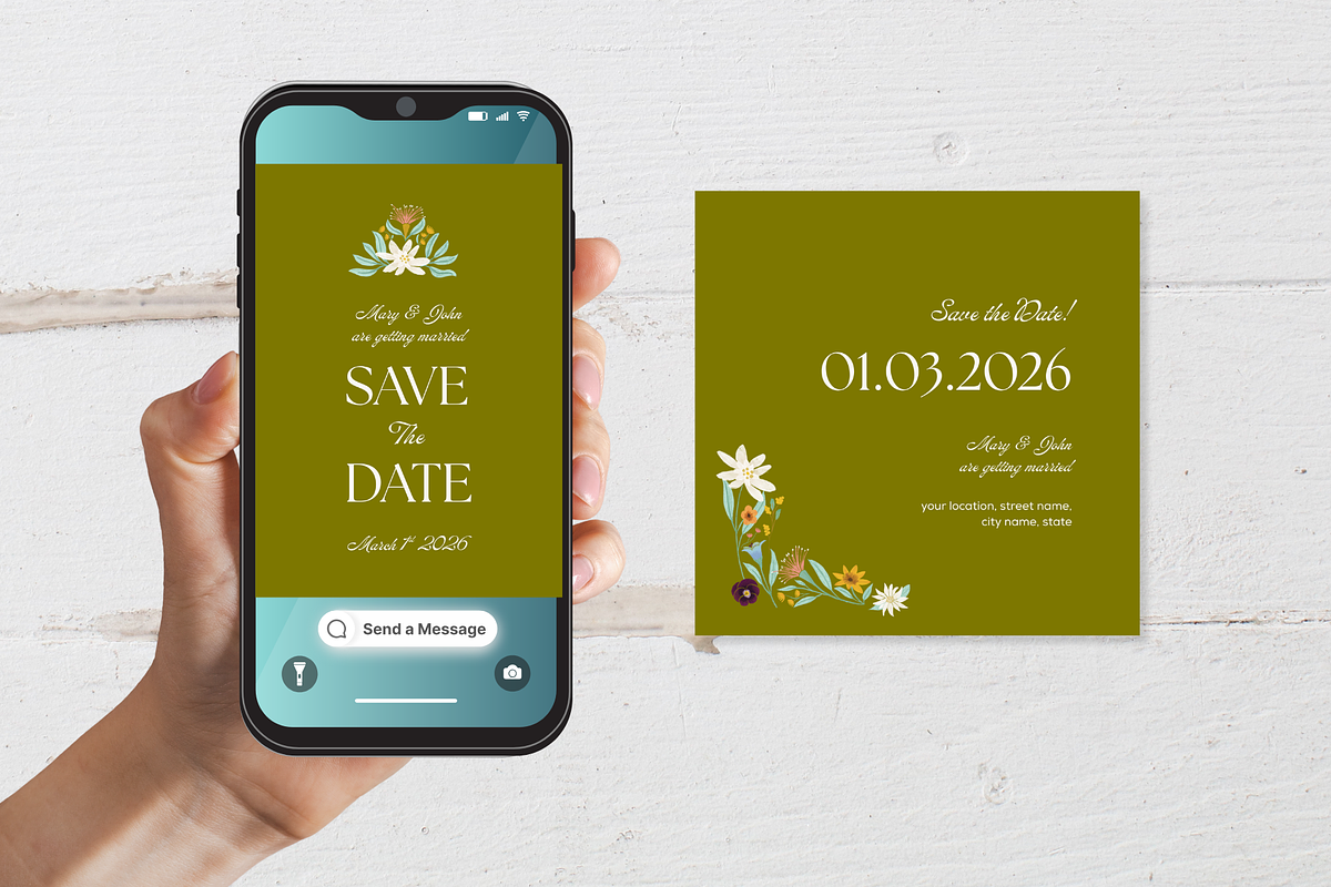 Hand illustrated Wedding Stationery preview 2