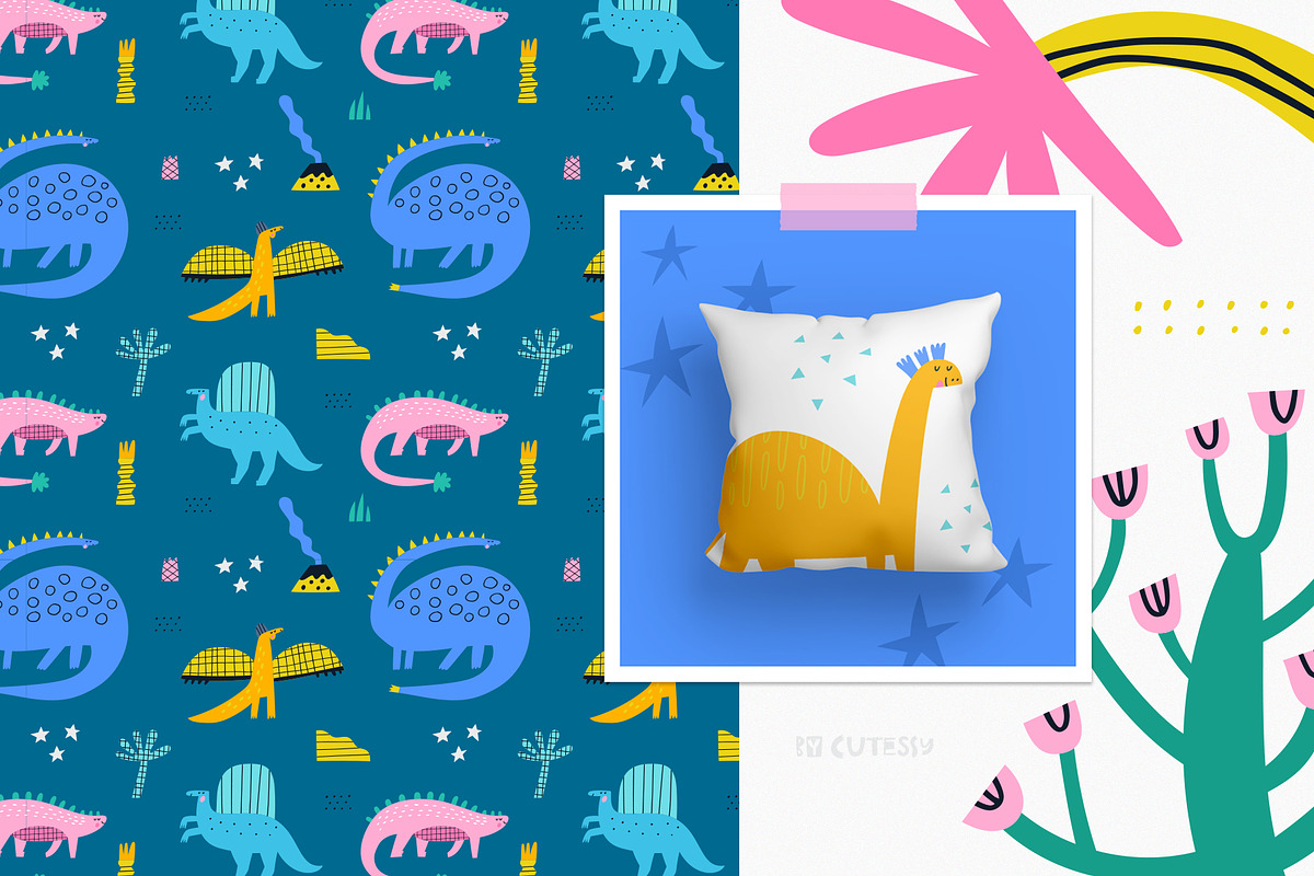 Dinosaur island - 250+ elements, an Animal Illustration by Olia (Photo 4 of 12)