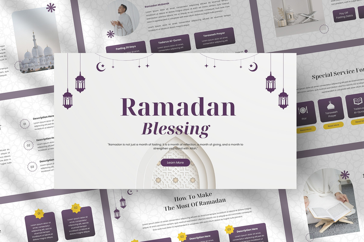 Ramadan Blessing, a Presentation Template by FIBRINOSÄ (Photo 1 of 2)
