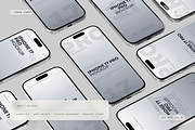 iPhone 17 Pro Mockup, an iPhone Mockup by Toasin Studio (Thumbnail 5 of 7)