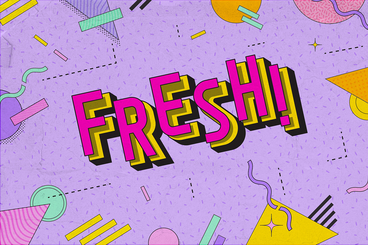 Donut Van | Trio Retro Wave Font, a Sans Serif Font by Ckybe's Corner (Photo 6 of 8)