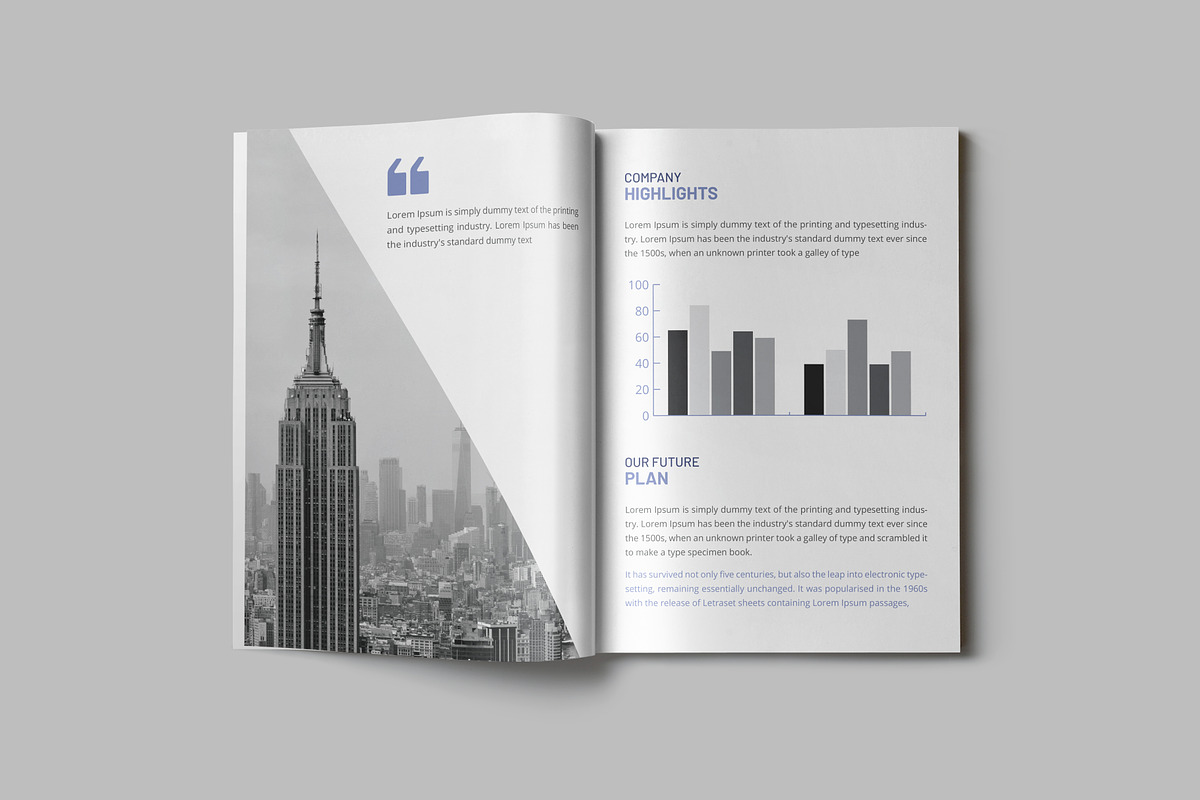 Company Portfolio Template, a Brochure Template by VectStock (Photo 4 of 5)