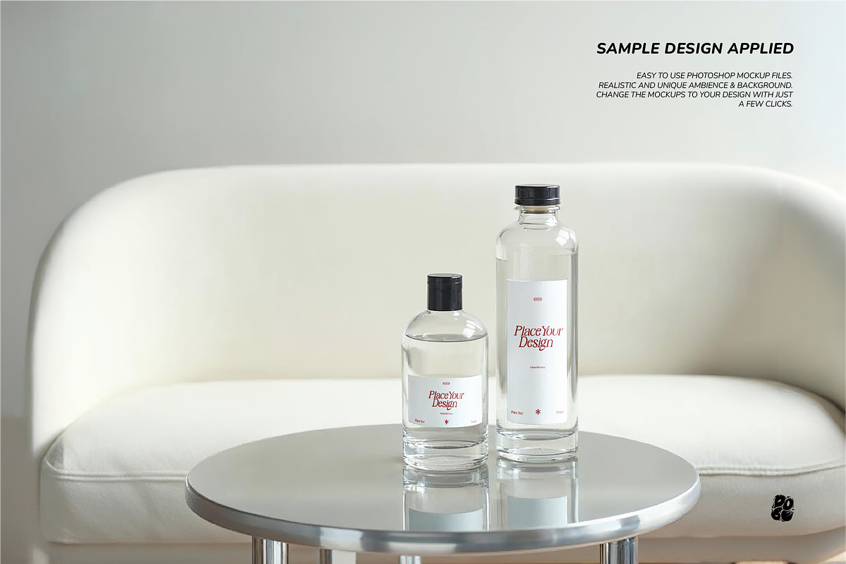 Glass Bottle Mockup Set - Vol. 2, a Packaging Mockup by DOBE Studio (Photo 10 of 11)