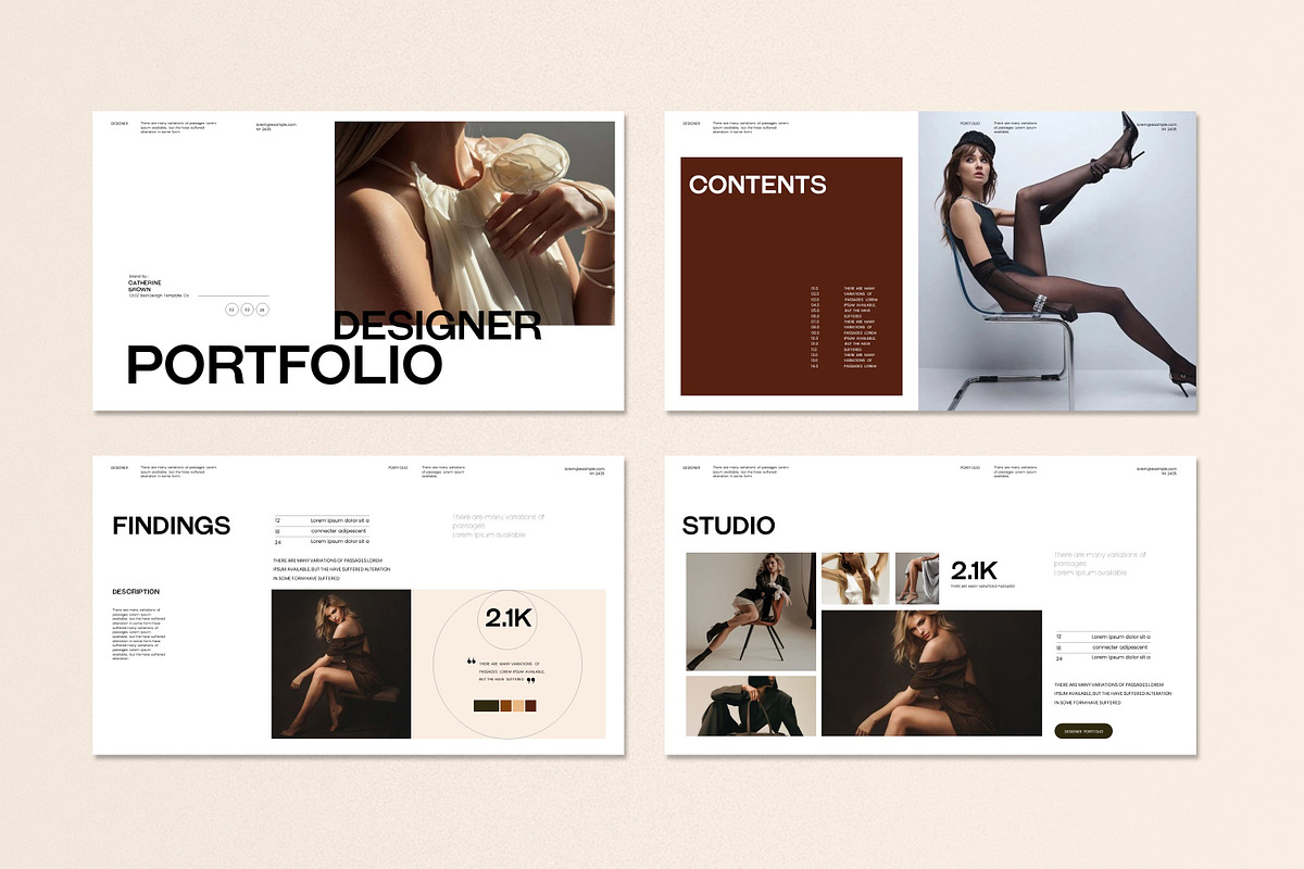 Designer Portfolio Template preview 4