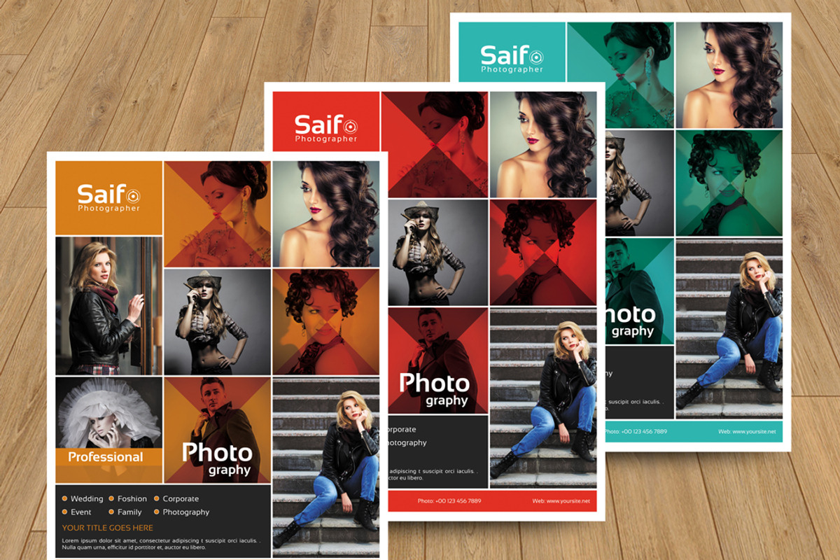 Photography Flyer | 3 Color | V134, a Flyer Template by Template Shop (Photo 5 of 5)