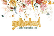 yellowbud, a Font by OnTheSpotStudio (Thumbnail 1 of 3)