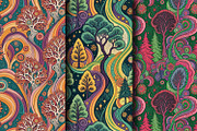 Psychedelic Symphony in 1970s Style, a Pattern Graphic by Designs by Helen Trupak (Thumbnail 2 of 8)