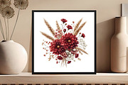 Fall Boho Bouquet, Flower Clipart, an Illustration by DreamCafeArt (Thumbnail 6 of 6)