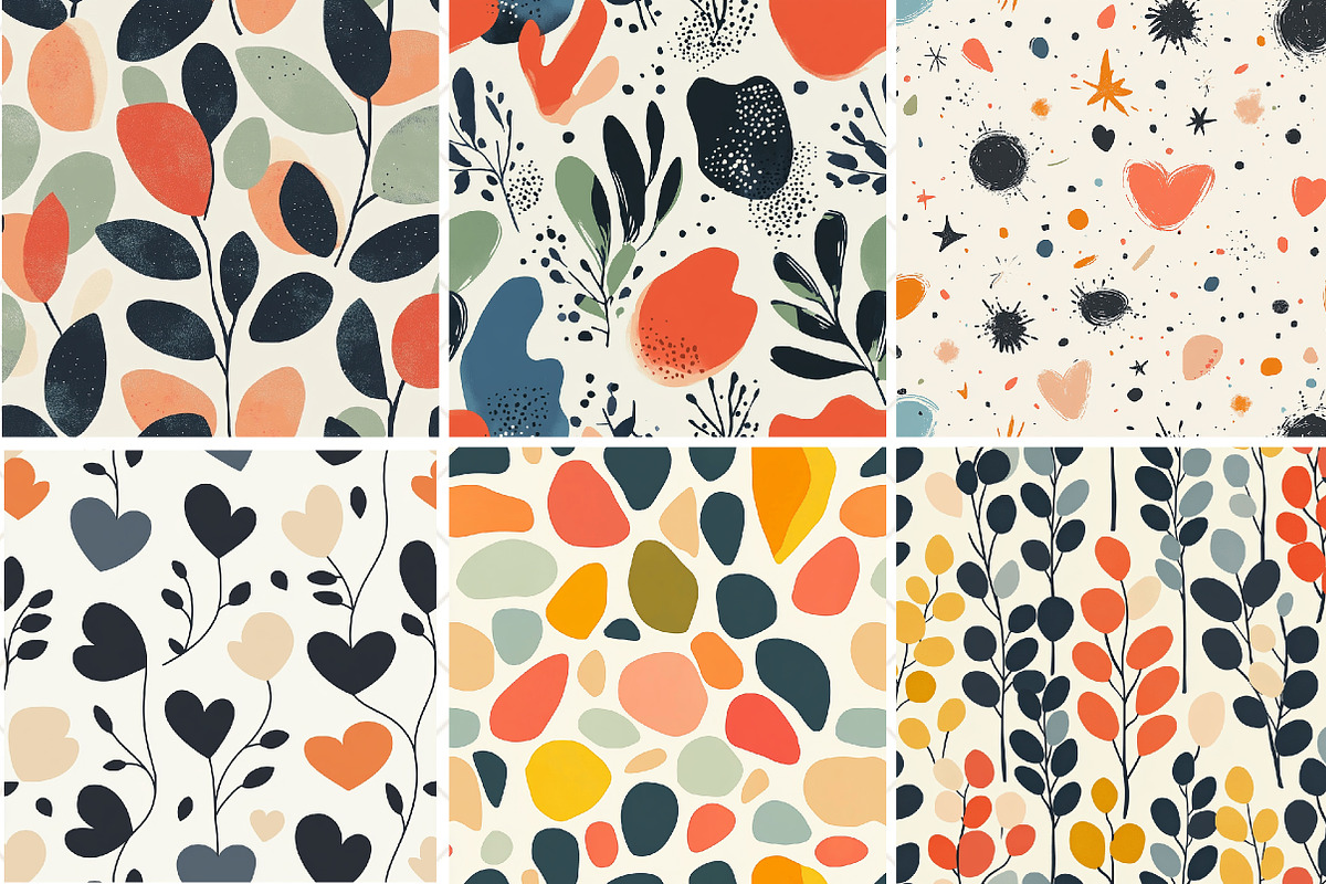 Abstract Organic Shapes Pattern, a Pattern Graphic by Black Bird Studio (Photo 2 of 5)
