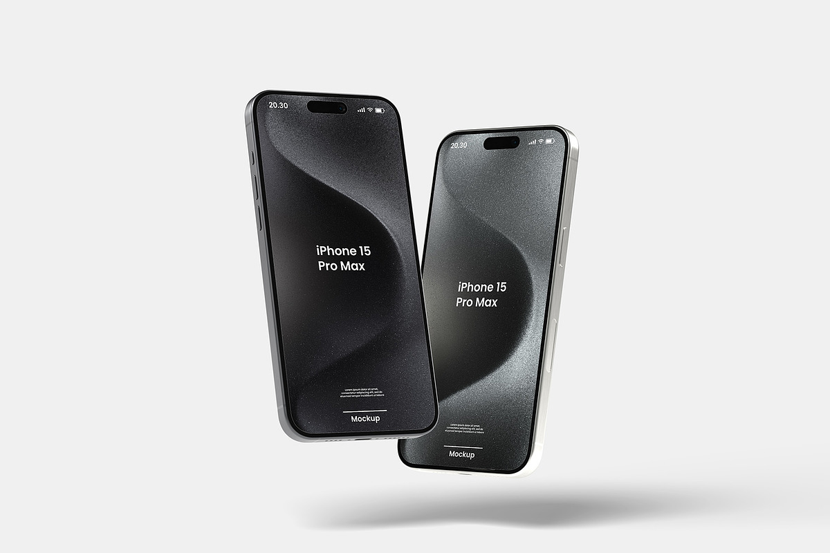iPhone 15 Pro Max Mockup, an iPhone Mockup by Graphicbars (Photo 7 of 20)