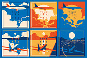 16 AirTravel Illustrations, a Decorative Illustration by Alexander Baidin (Thumbnail 12 of 12)