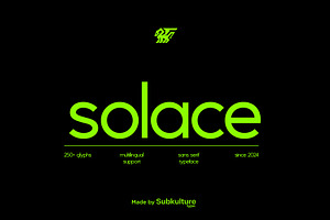 Solace - Geometric Sans Serif