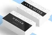 Modern Black And White Business Card, a Business Card Template by cadinera (Thumbnail 4 of 5)