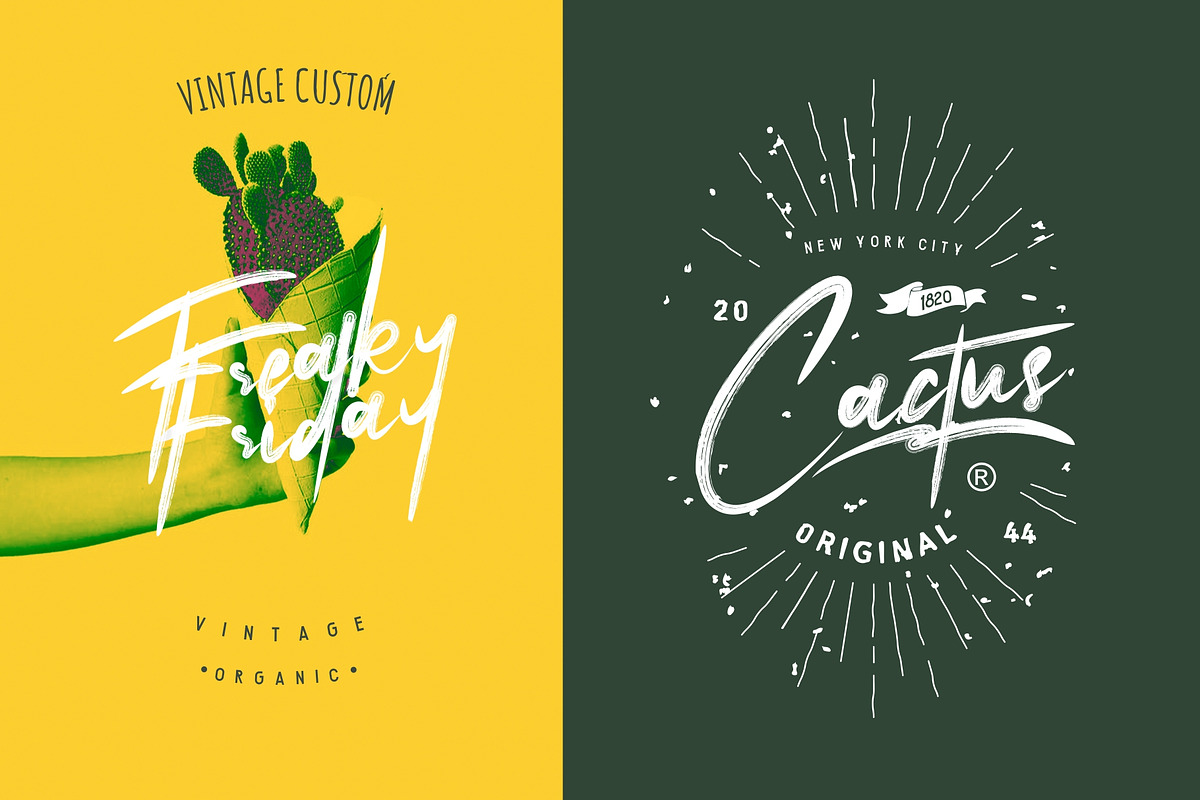 Bickeres Brush Font preview 5