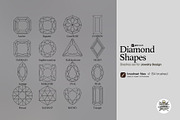 54 Procreate diamond Shapes brashes, a Brush Add-On by Luuuka studio (Thumbnail 2 of 3)