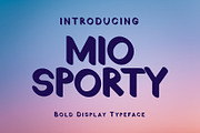 Mio Sporty Bold Display Type Face, a Sans Serif Font by Gumrega Studio (Thumbnail 1 of 6)