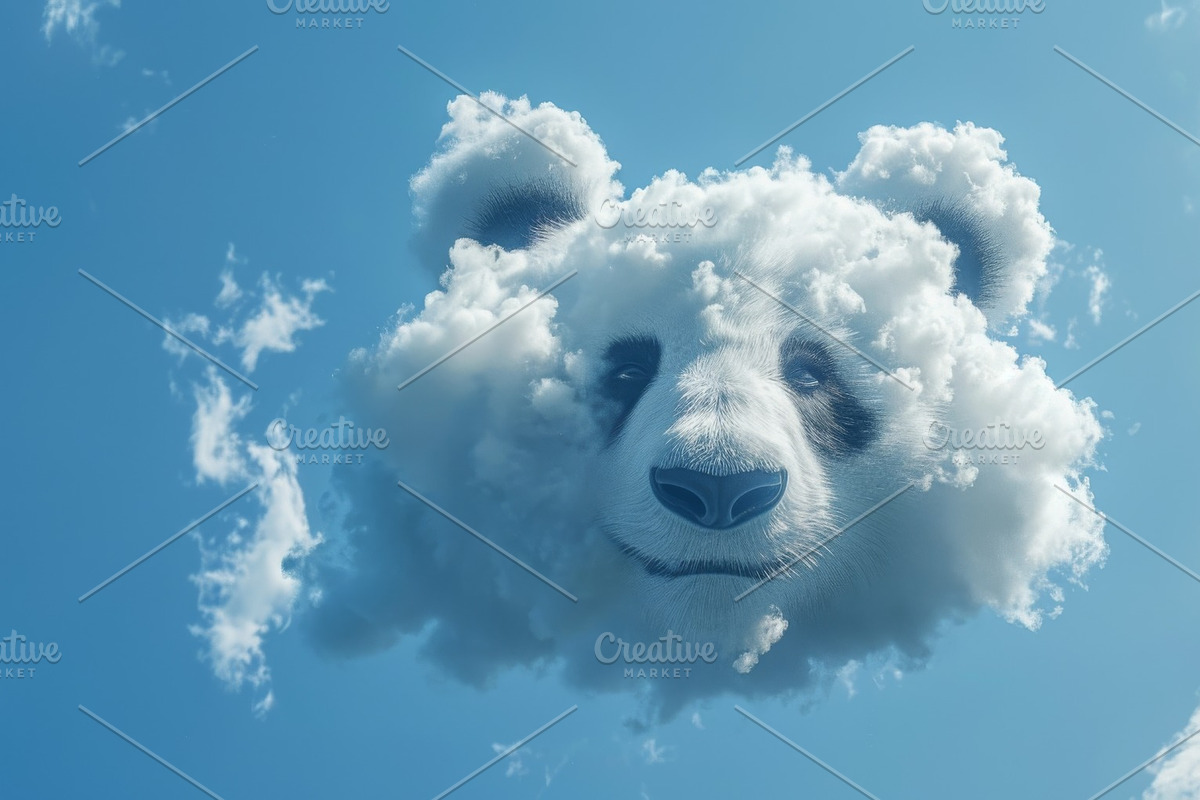 90 Clouds animals against a blue sky, an Animal Illustration by Handmadefont (Photo 24 of 64)