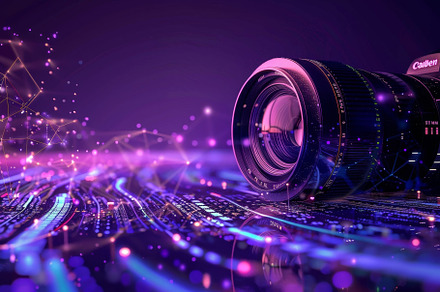 The camera lens is prominently featu, a Photo by Tanuart