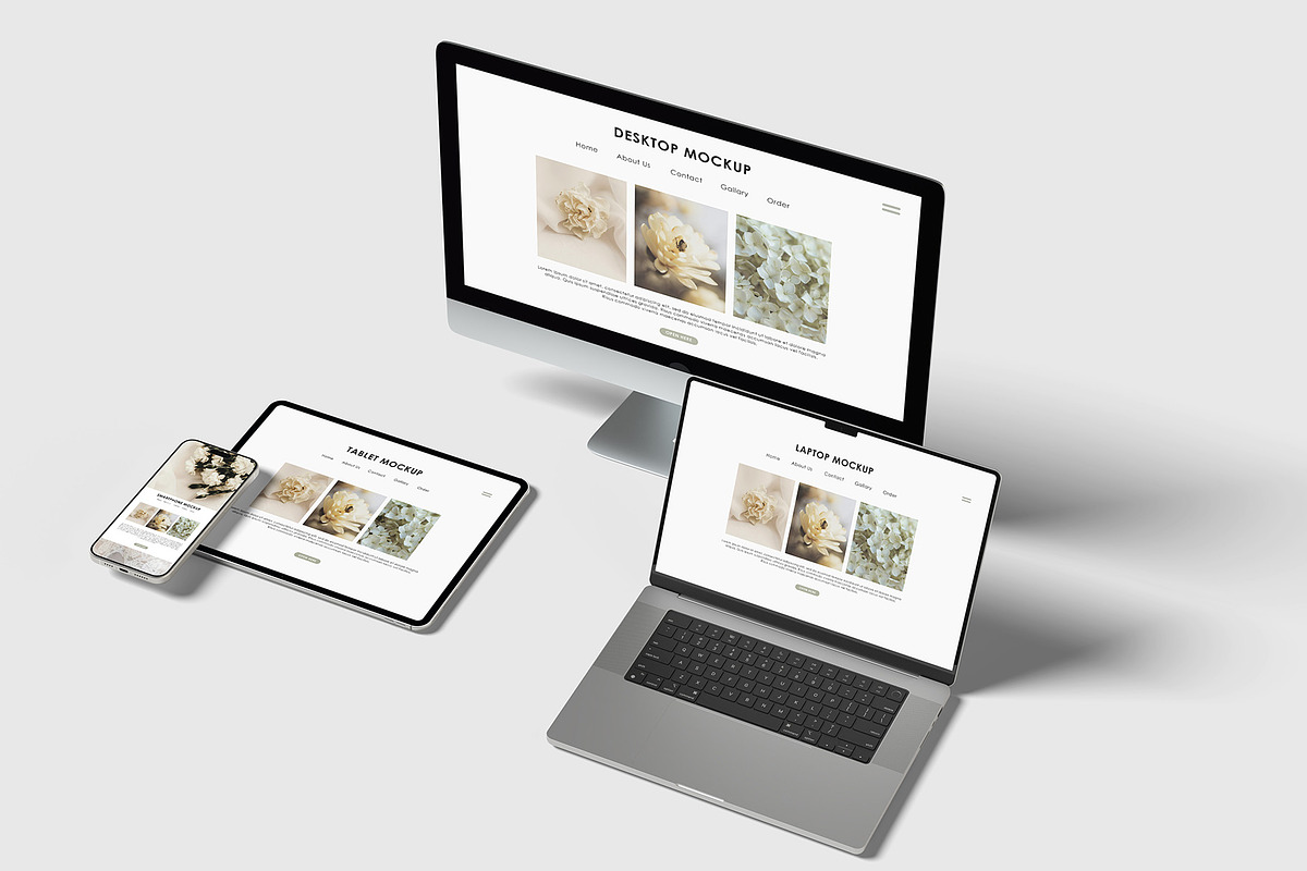 Multi Device Responsive Mockup, an iPad Mockup by Graphicbars (Photo 15 of 23)