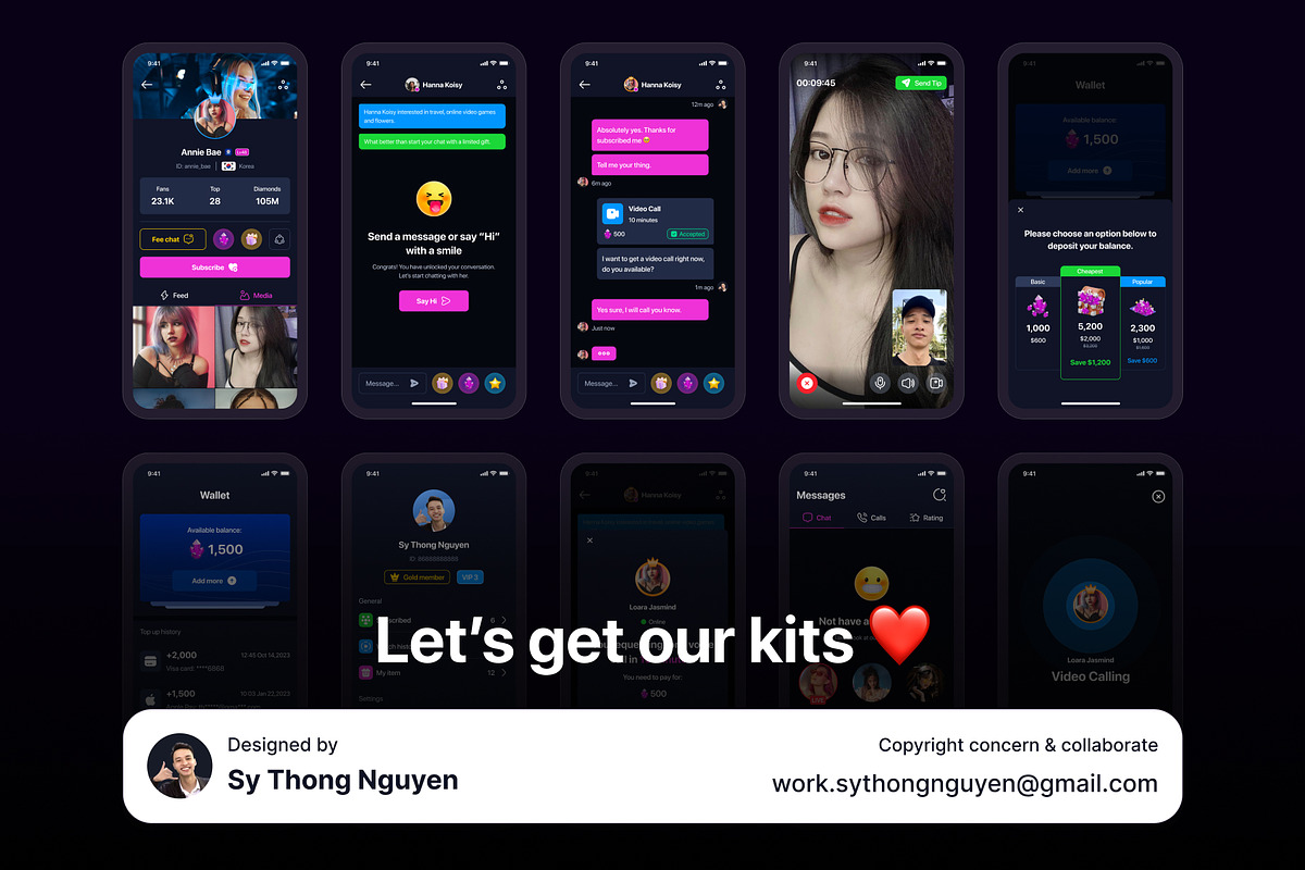 Bunny - Idol Streaming App UI Kit, an App Template by sythongnguyen777 (Photo 6 of 6)