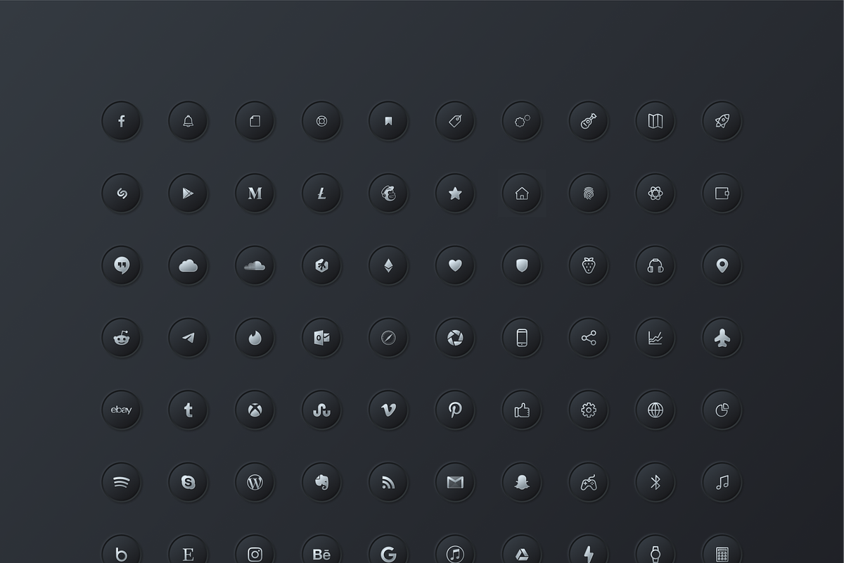 iOS 14 Custom Neumorphic Home Icons, an Icon by Delightful Design (Photo 8 of 11)