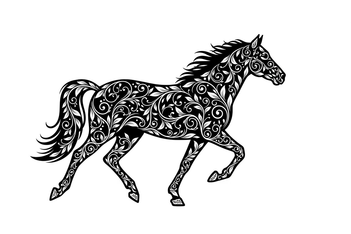 Running Horse Silhouette SVG Bundle, an Illustration by Creativeshirt (Photo 16 of 31)