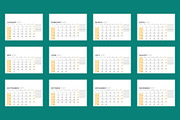 Modern 2027 Vector Calendar EPS, a Texture Illustration by mikhailmorosin (Thumbnail 1 of 4)