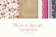 Digital Papers - Florals at Midnight, a Pattern Graphic by Create The Cut (Thumbnail 2 of 4)