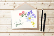 Watercolor Flowers, wedding clipart, a Texture Illustration by swiejko (Thumbnail 5 of 5)