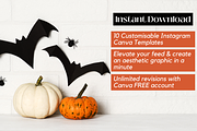 Halloween Instagram Post Template, a Templates & Theme by Kindelight (Thumbnail 2 of 3)