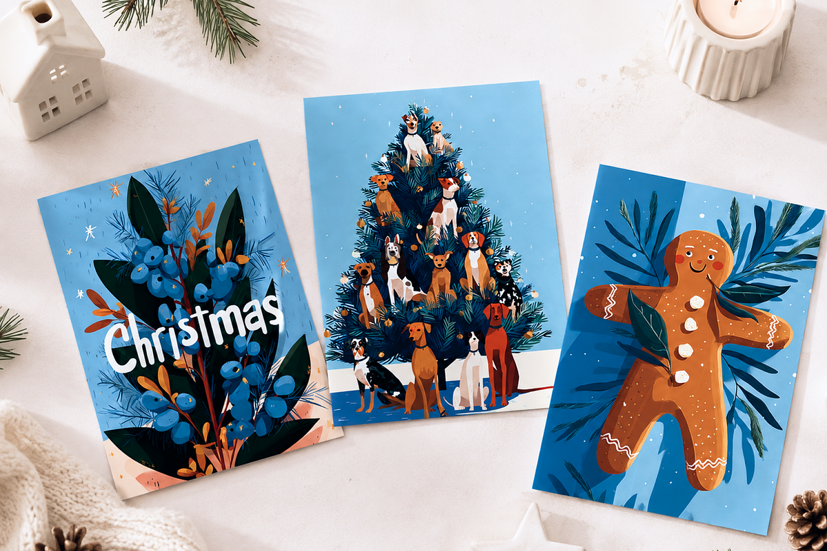 Christmas Greeting Cards Pack, an Object Graphic by Lumeno (Photo 5 of 5)