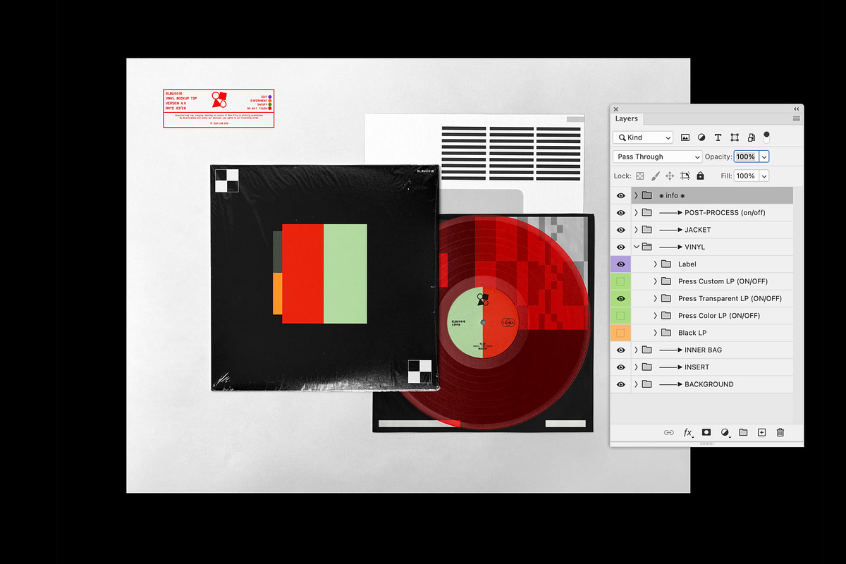 Vinyl Record Mockup Top, a Packaging Mockup by Glue Lab (Photo 3 of 3)