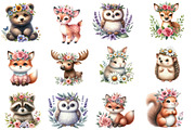 Woodland Baby Animals Clipart, an Illustration by Designworld (Thumbnail 3 of 5)