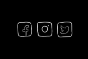 Hand Drawn Social Media Icons, an Icon by The Pigeon Letters (Thumbnail 3 of 5)