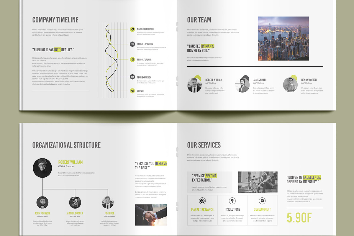 Business Company Profile Brochure, a Brochure Template by MightyDesign (Photo 4 of 9)