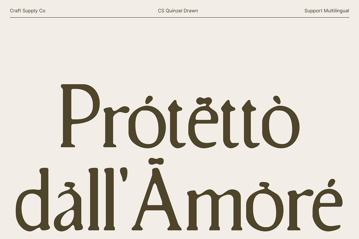CS Quinzel Drawn, a Serif Font by Craft Supply Co. (Photo 7 of 8)